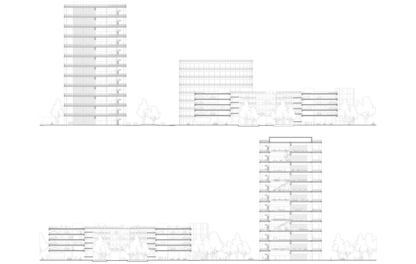 OO4202 beeld uit visiebundel van Tab Architects, Muoto, Oto voor de Ecocampus in Diepenbeek