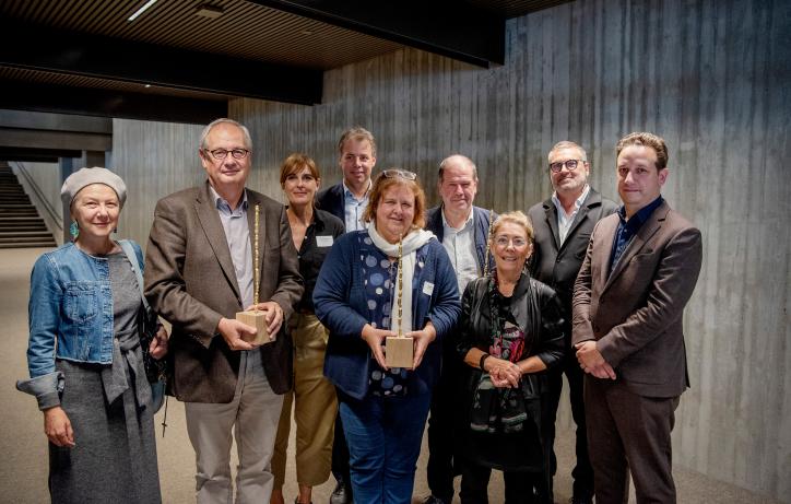 Laureaten en juryleden van de Prijs Wivina Demeester voor Excellent Bouwheerschap 2019