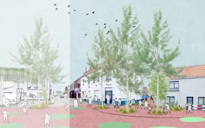 Visiebeeld Leefbuurt 03. huldenberg De Strip Architects i.s.m. Karibu Architecture, Elise Candry, Kind & Samenleving