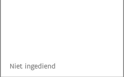 Geen voorstel ingediend